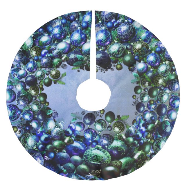 Baumschürze Polyester Weihnachtsbaumdecke (Vorderseite)