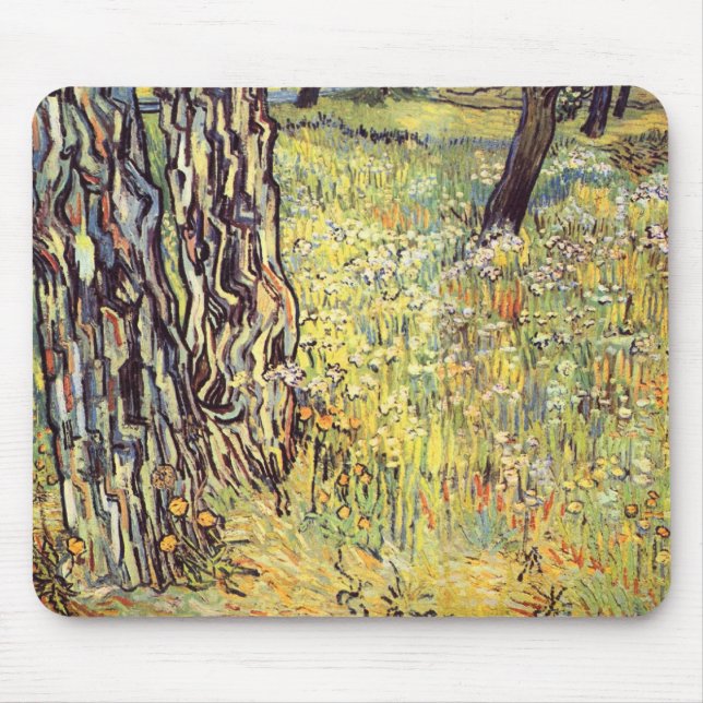 Baumstämme durch Vincent van Gogh Mousepad (Vorne)