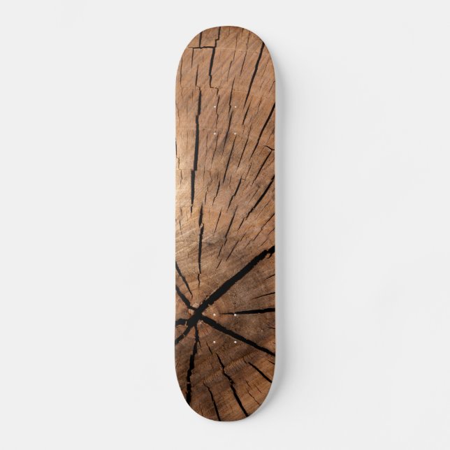 Baumstumpf Textur Skateboard (Vorderseite)