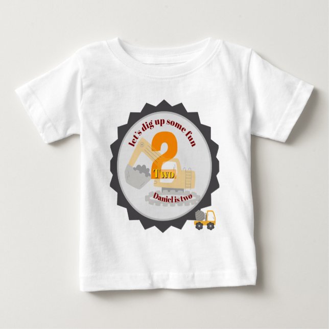 Baumüllkipper Baby T-shirt (Vorderseite)