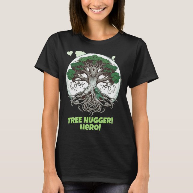 Baumumarmer-Held Eco Friendly T-Shirt  (Vorderseite)