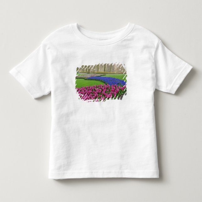 Baumuster für Reben, Tulpen und 2 Kleinkind T-shirt (Vorderseite)