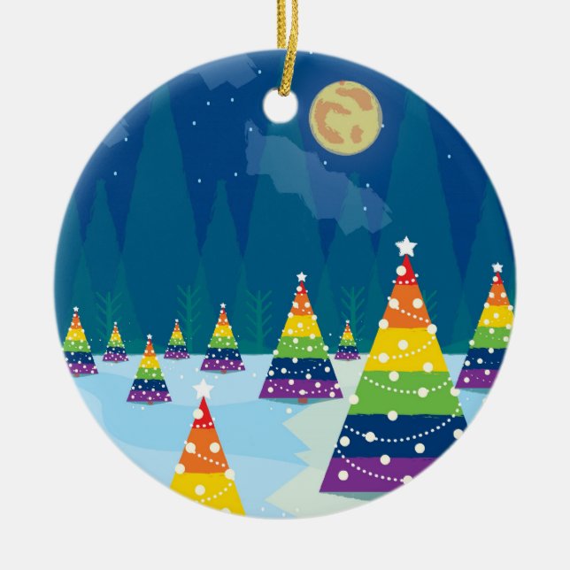 Baumverzierung Keramik Ornament (Vorne)