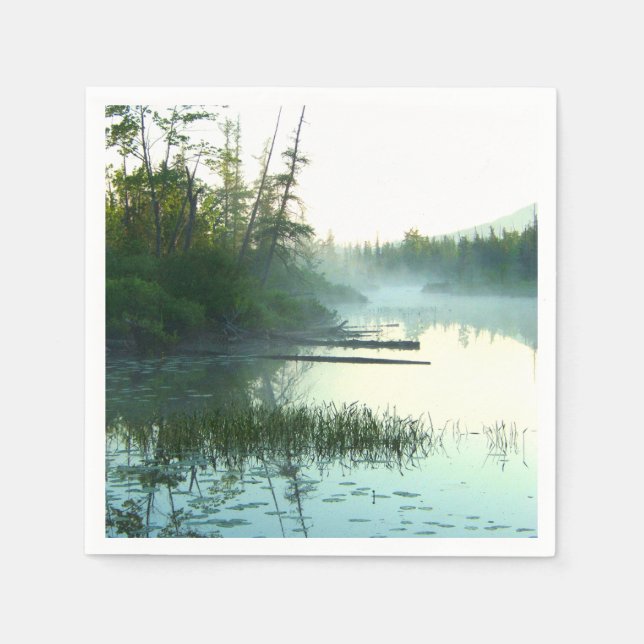 Baumwassermarsche Landschaft Serviette (Vorderseite)