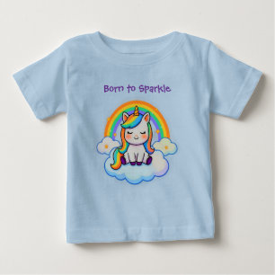 Baumwoll-Komfort-Einhorn Baby T-shirt