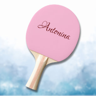 Baumwoll Zucker Rosa Moderner Name   Trendy Minima Tischtennis Schläger