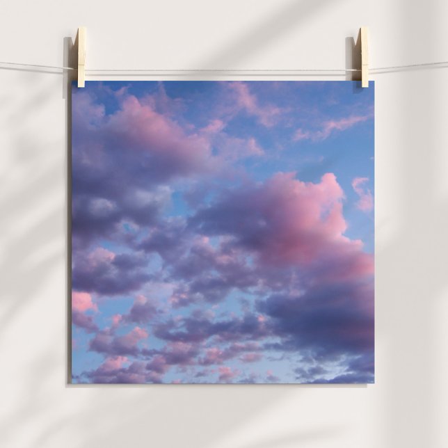 Baumwoll Zucker Sonnenuntergang Poster (Cotton Candy Sunset Poster)