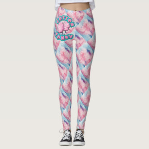 Baumwoll Zuckerwatte-Tie-Dye-Leggings Leggings