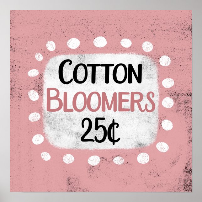 Baumwolle Bloomere 25 Cent Poster Wall Art (Vorne)