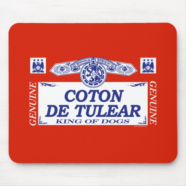 Baumwolle De Tulear Mousepad (Vorne)