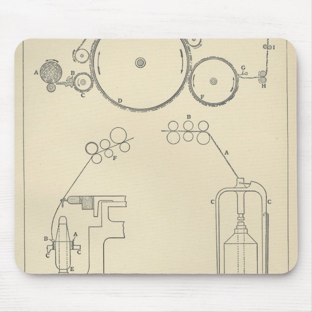 Baumwolle, die II spinnt Mousepad (Vorne)