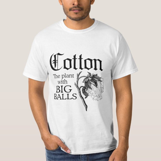 BAUMWOLLE DIE PFLANZE MIT GROSSEN BÄLLEN T-Shirt (Vorderseite)
