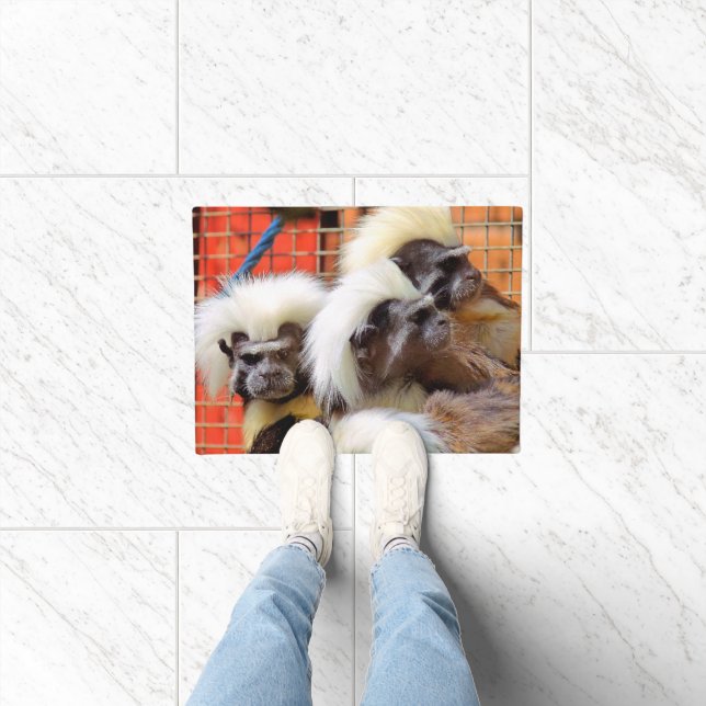 BAUMWOLLE - TOP TAMARIN MONKEYS FUßMATTE (Indoor)