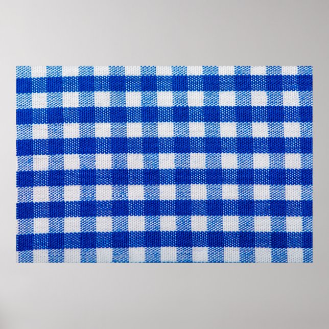 Baumwollgewebe blau poster (Vorne)