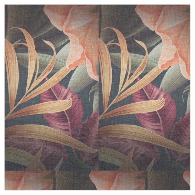 Baumwollgewebe mit Blumenmuster Stoff (Nahaufnahme)