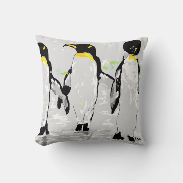 Baumwollkissen, Penquins Kissen (Vorderseite)