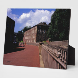 Baumwollmilch im New Lanark Postkartenposter Fotoplatte