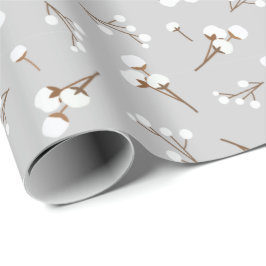 Baumwollmuster Blume Geschenkpapier