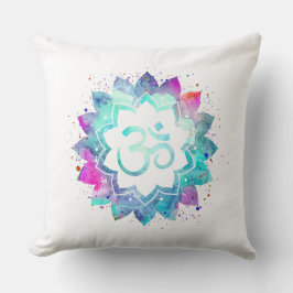 *~* Baumwollom-Symbol-Aquarell-Lotus-Mandala Kissen