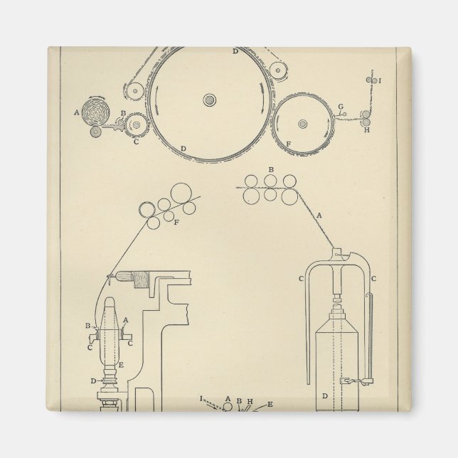 Baumwollspinnen II Magnet (Vorne)