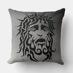 Baumwollwürfelkissen 20x20/Christus Kissen