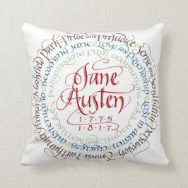 BaumwollWurfs-Kissen - Jane Austen-Zeitraum-Dramen Kissen