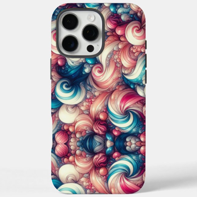 Baumwollzucker-Bubble-Gum iPhone 16 Pro Max Hülle (Rückseite)