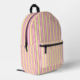 Baumwollzucker gestreiftes Muster Bedruckter Rucksack