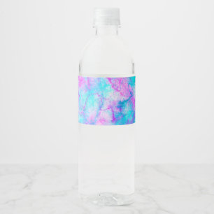 Baumwollzucker Rosa & Blau Wasserfarbe Waschfärbun