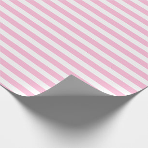 Baumwollzucker Rosa Weiß Einfache Horizontal Gestr Geschenkpapier