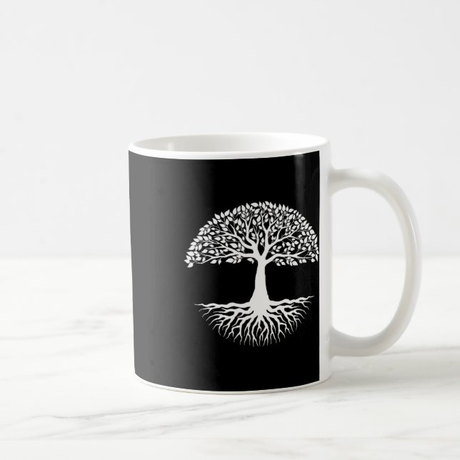 Baumwurzeln Cooler Muttererdtag Kaffeetasse (Rechts)