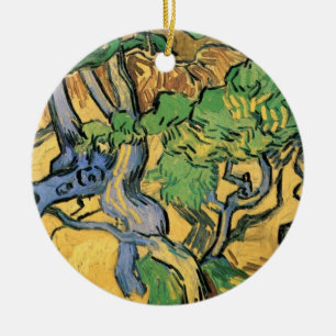 Baumwurzeln und -stämme von Vincent van Gogh Keramik Ornament