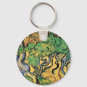 Baumwurzeln und -stämme von Vincent van Gogh Schlüsselanhänger