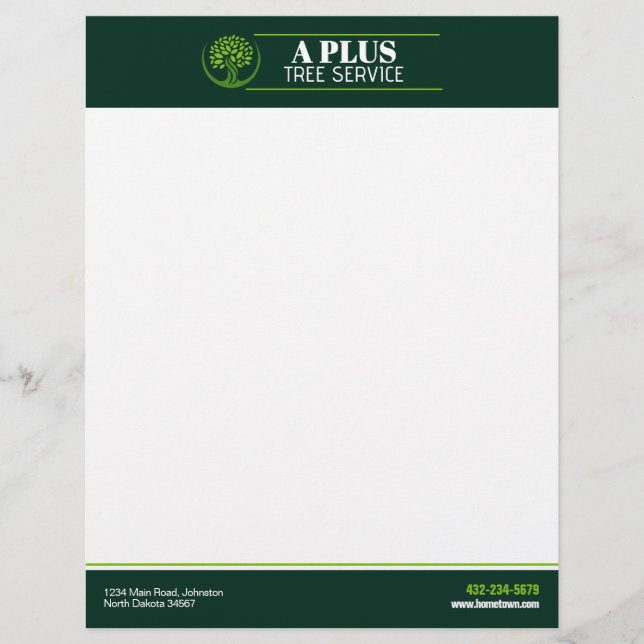 Baumzucht-Service Briefbogen (Vorderseite)