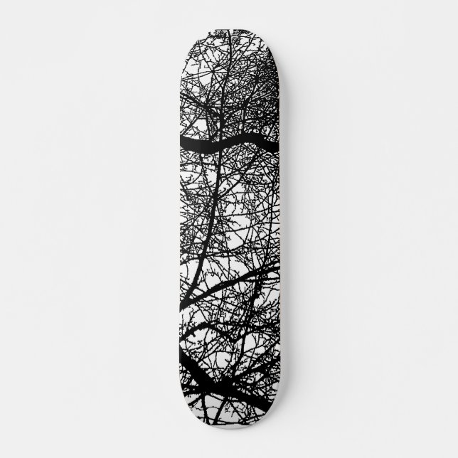 Baumzweige auf Holz Skateboard (Vorne)
