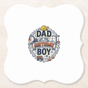 Baupapa des Geburtstagskind-Shirt-Design_ Untersetzer