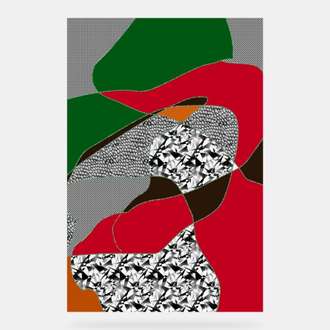 Bauplatte Acrylschild (Vorderseite)