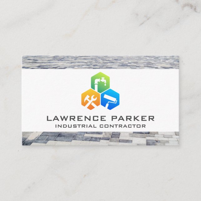 Baureparatursymbole | Beton Visitenkarte (Vorderseite)