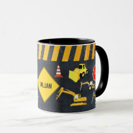 Bausamen von schweren Maschinen Tasse