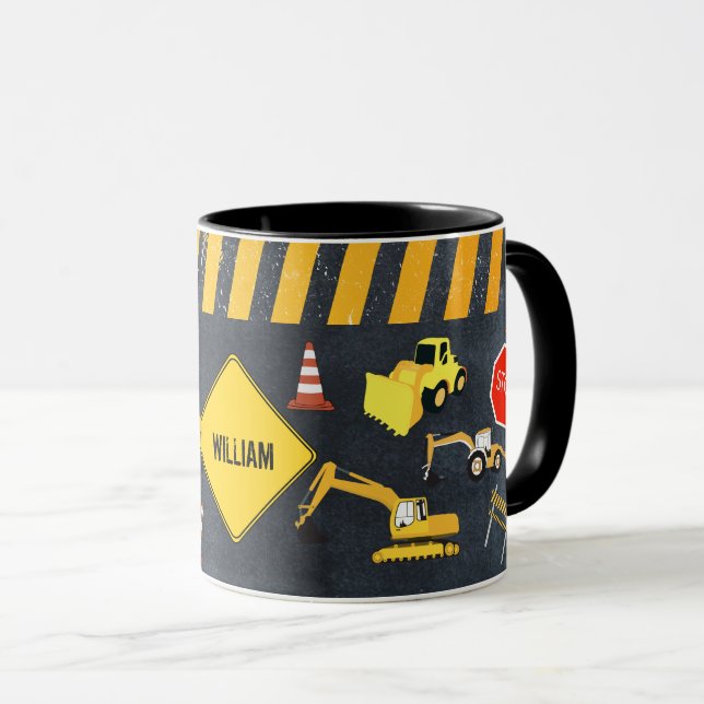 Bausamen von schweren Maschinen Tasse (VorderseiteRechts)