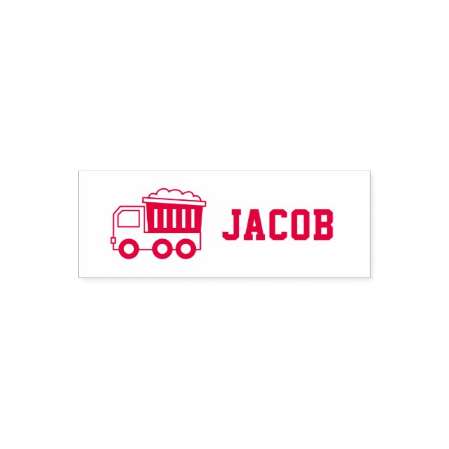 Bausatz-Lkw-Kids Personalisiert Permastempel (Design)