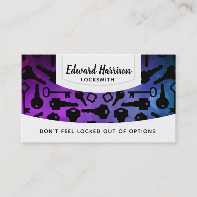 Bauschlosser-Visitenkarten Visitenkarte (Vorderseite)