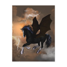 Bauschönes dunkles Einhorn