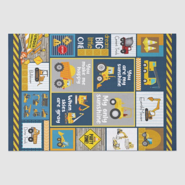 Baustein, Baugeschenke Seidenpapier (Vorderseite)