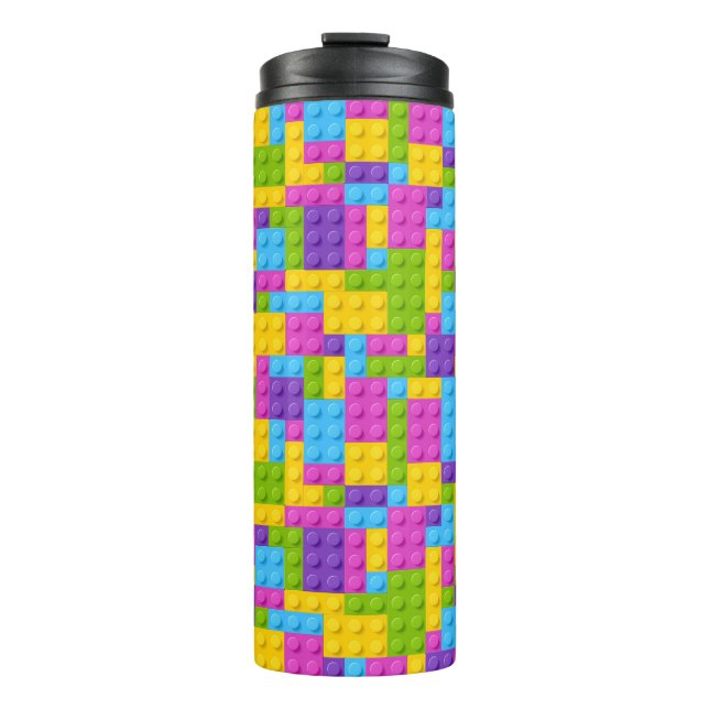 Bausteine aus Kunststoff Thermosbecher (Vorderseite)