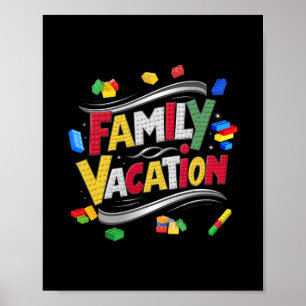 Bausteine Familienurlaub-Matching-Master Bu Poster
