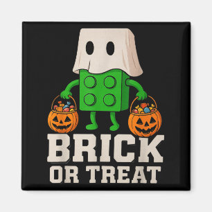 Bausteine Halloween-Stein oder behandeln Gespenst Magnet