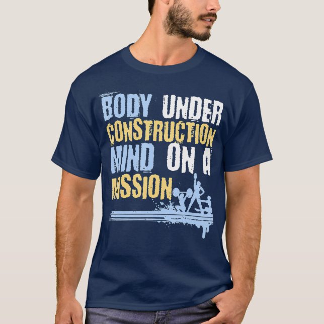 Baustelle auf einem Dienstym T-Shirt (Vorderseite)