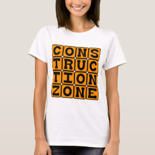 Baustelle, Bereich mit Schutzhelm T-Shirt