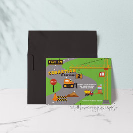 Baustelle Einladung zum Geburtstag